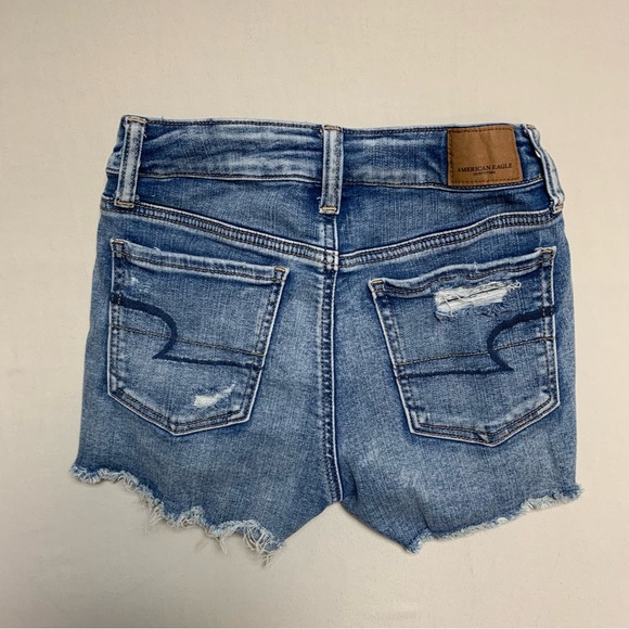 AEO American Eagle Outfitters Shorts Women 0 Lace Exposed Pocket Hi-Rise Shortie - Picture 6 of 11